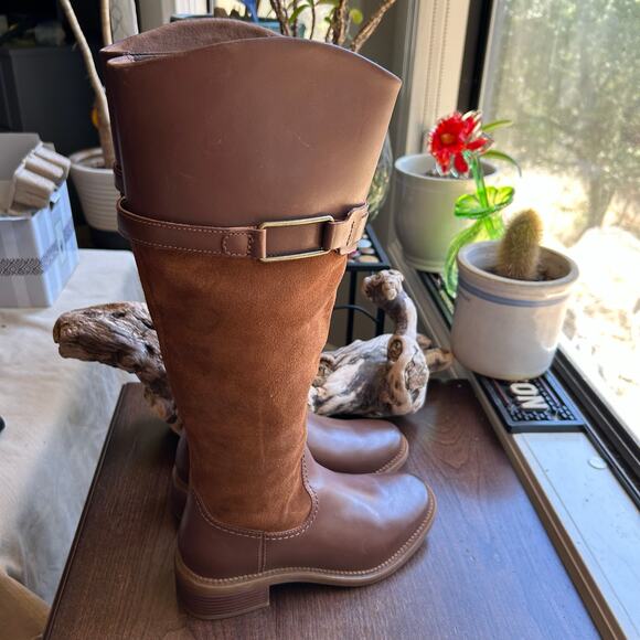 Brown Heeled Boots for Women - Picture 2 of 11